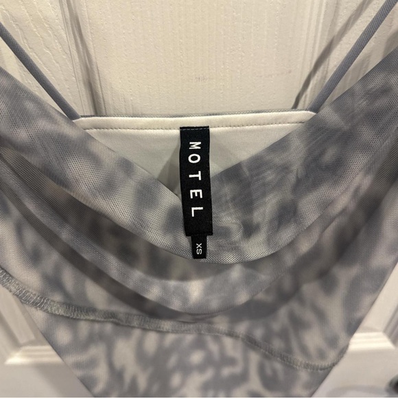 Motel Rocks Gray Patterned Mini Dress - Picture 2 of 2